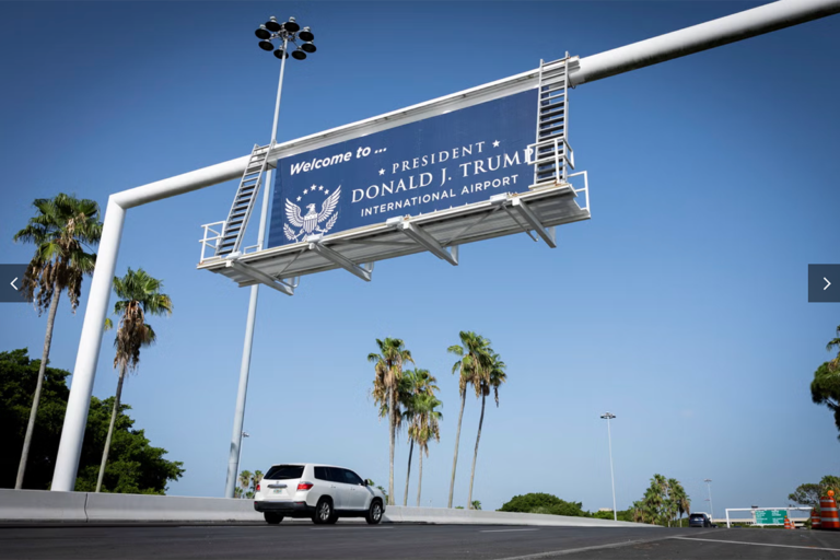 L'aeroporto di Palm Beach diventa il Donald J.Trump International Airport