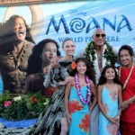 ayne Johnson balla con le figlie alla première di Moana