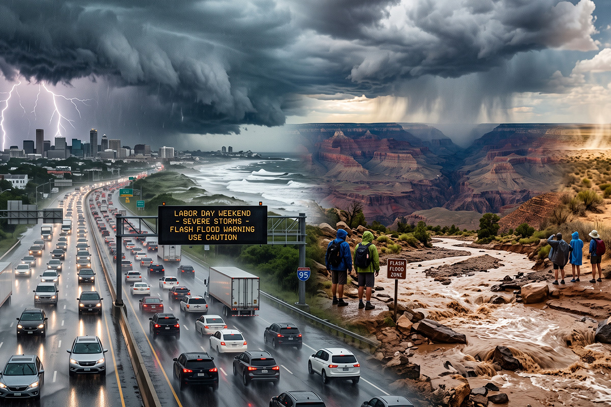 Tempeste e Meteo estremo minacciano il weekend del Labor Day in America